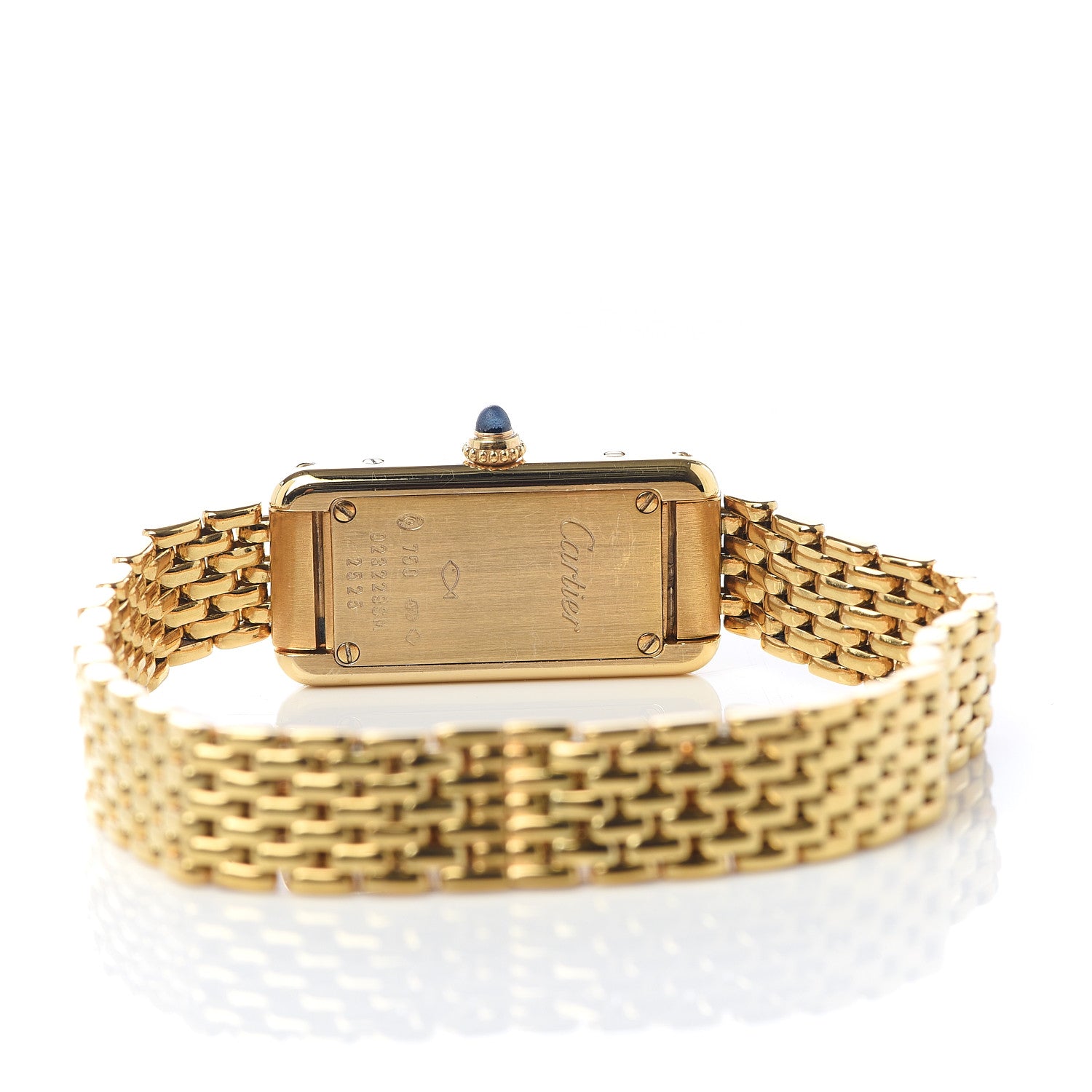 Cartier 18K Yellow Gold 14mm Tank Allongee Quartz Watch 5 of 6