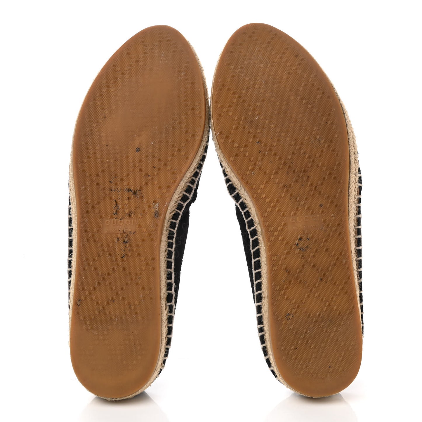 Suede Microguccissima Espadrilles 39.5 Black
