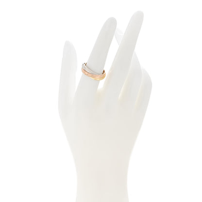 Cartier 18K Pink Yellow White Gold Classic Les Must De Cartier Trinity Ring 53 6.25 2 of 5