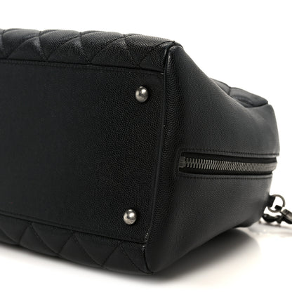 Chanel Caviar Quilted Large Coco Handle Bowling Bag Black 10 of 10