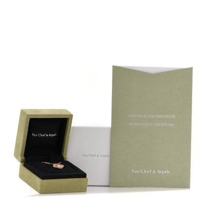 Van Cleef & Arpels 18K Rose Gold Vintage Alhambra Pendant Necklace 6 of 6