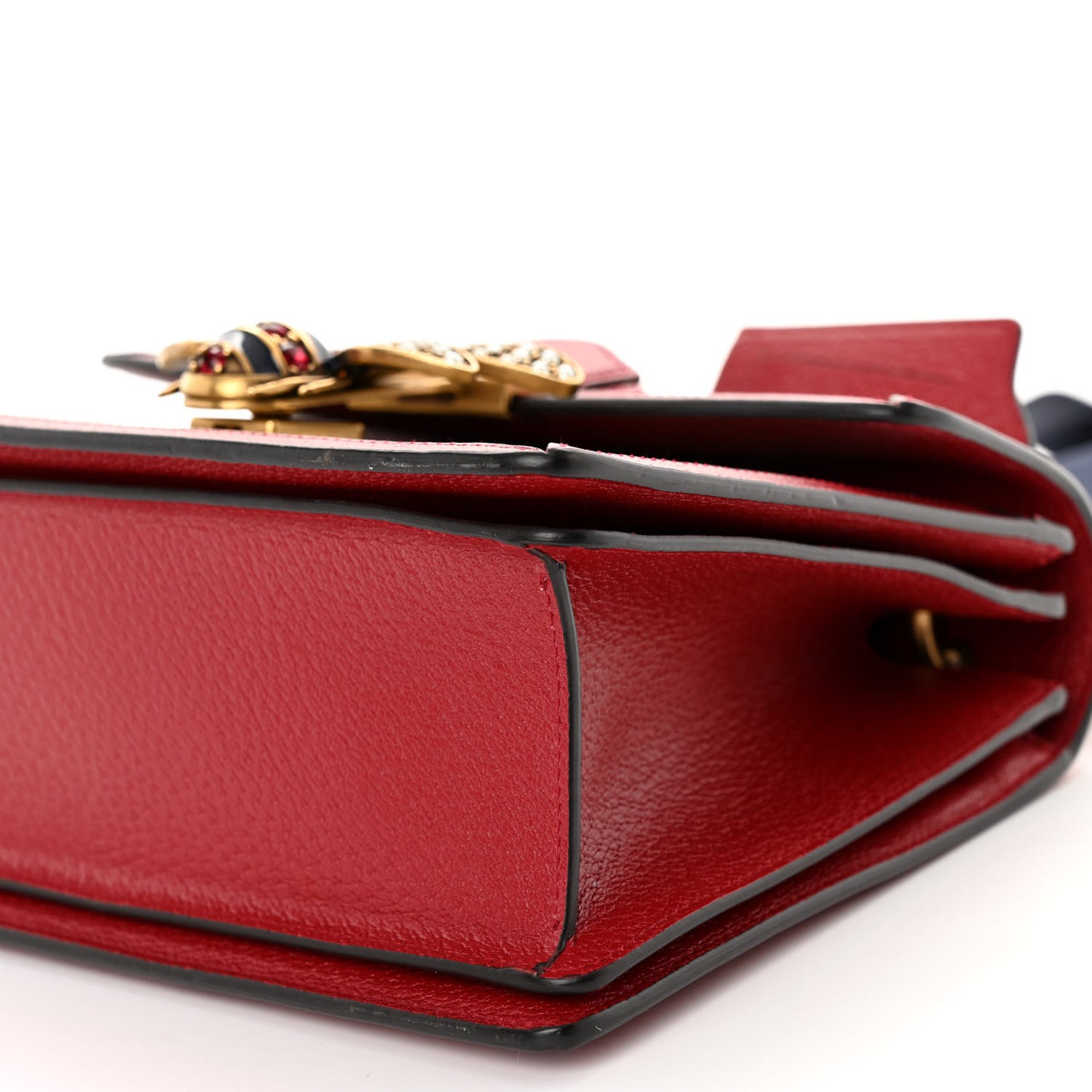 GG Supreme Monogram Small Queen Margaret Top Handle Bag Red