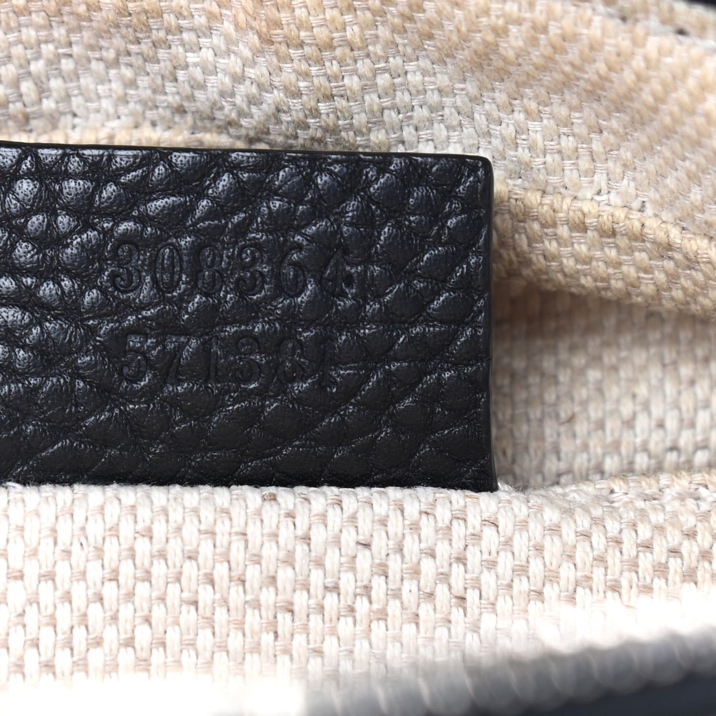 Pebbled Calfskin Small Soho Disco Bag Black