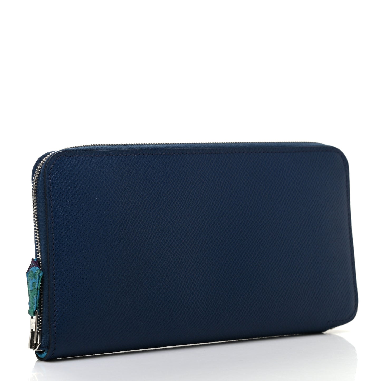 Epsom Silk'In Wallet Bleu Saphir