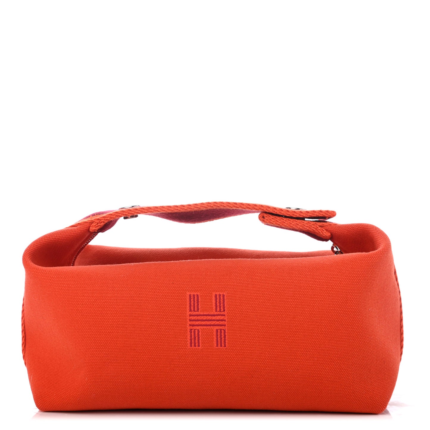 Canvas Small Bride-A-Brac Pouch Orange Burgundy