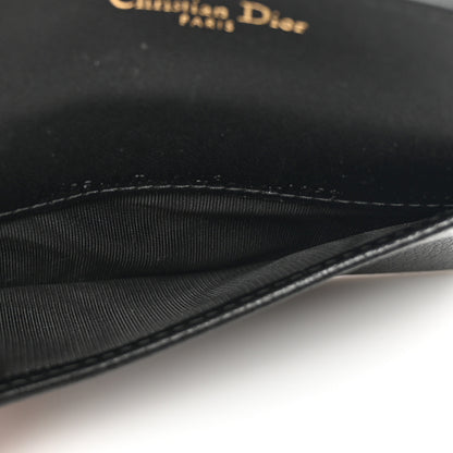 Christian Dior Goatskin Saddle Cosmos Zipped Card Holder Black 5 of 7