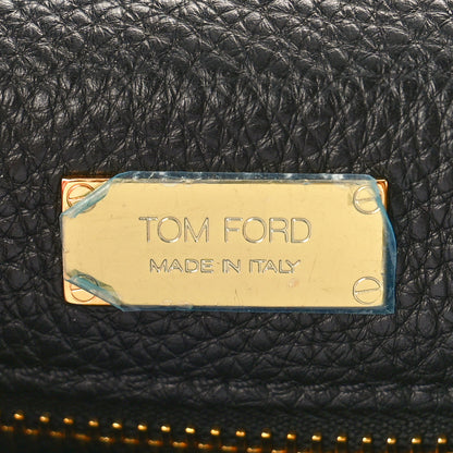 Tom Ford Pebbled Calfskin Alix Zip Crossbody Black 6 of 9