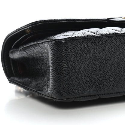 Chanel Caviar Quilted Medium Double Flap Black 8 of 9