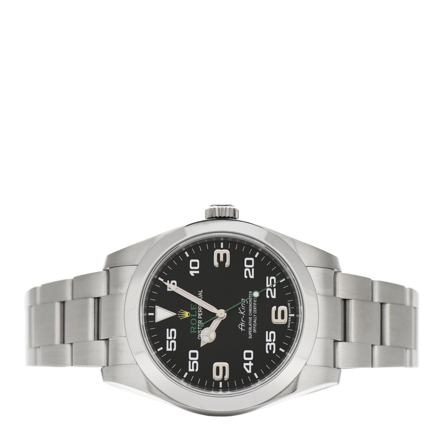 Rolex Stainless Steel 40mm Air-King Oyster Perpetual Watch Black 116900 2 of 5