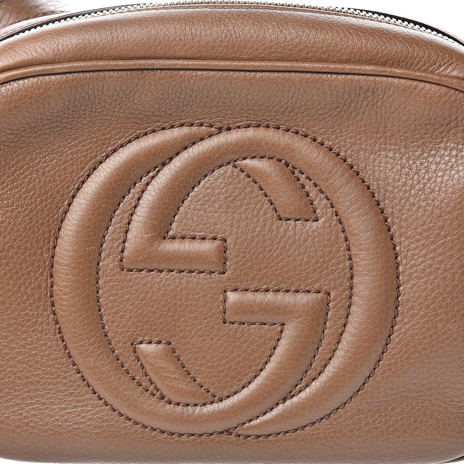 Gucci Pebbled Calfskin Small Soho Disco Bag Rose Beige 9 of 11