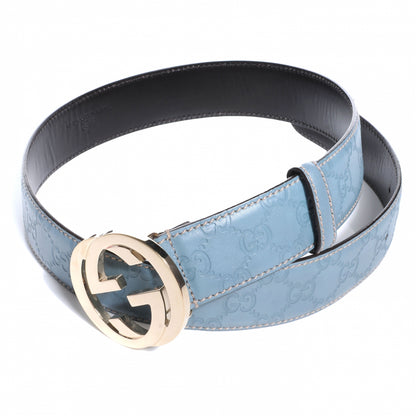 Gucci Guccissima GG Belt Blue 34 3 of 6