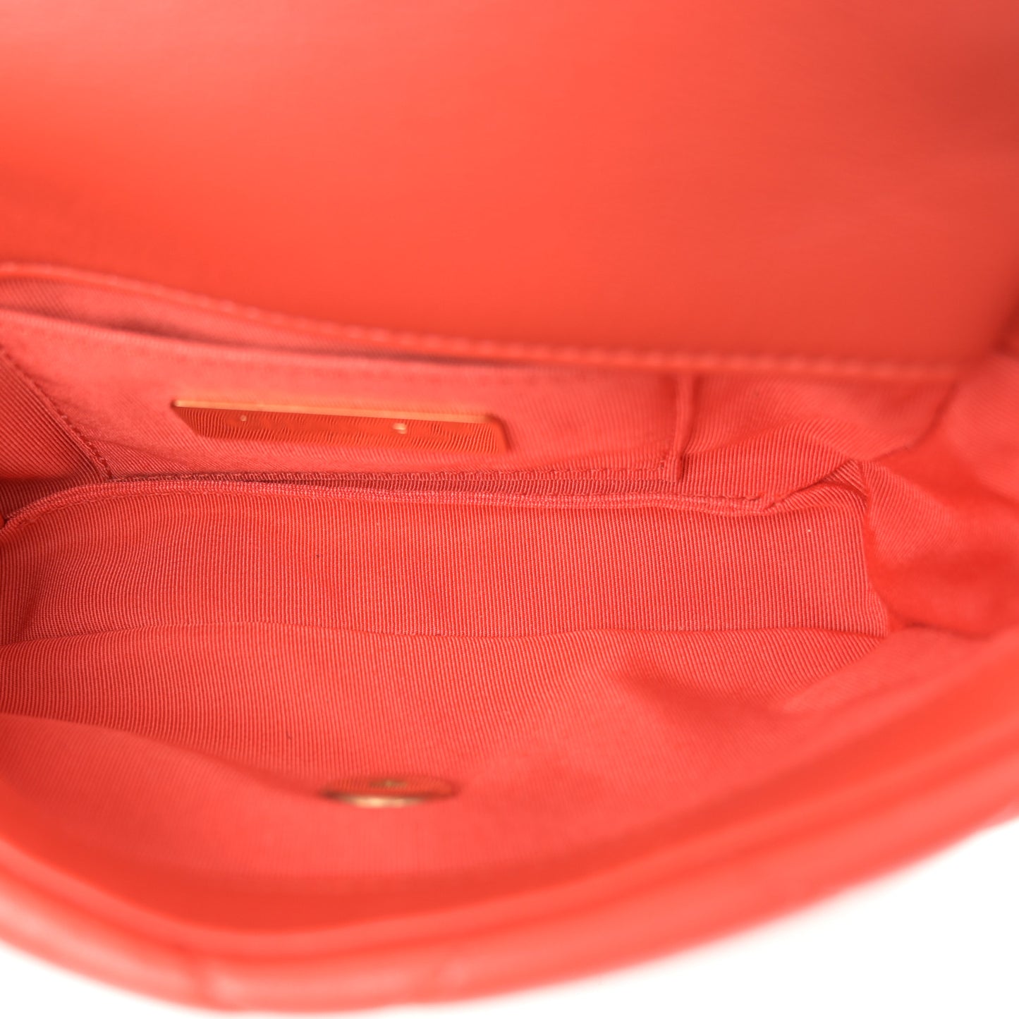 Goatskin Quilted Chanel 19 Waist Bag Red