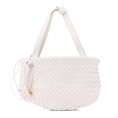 Bottega Veneta Nappa Intrecciato Small Bulb White 1 of 10