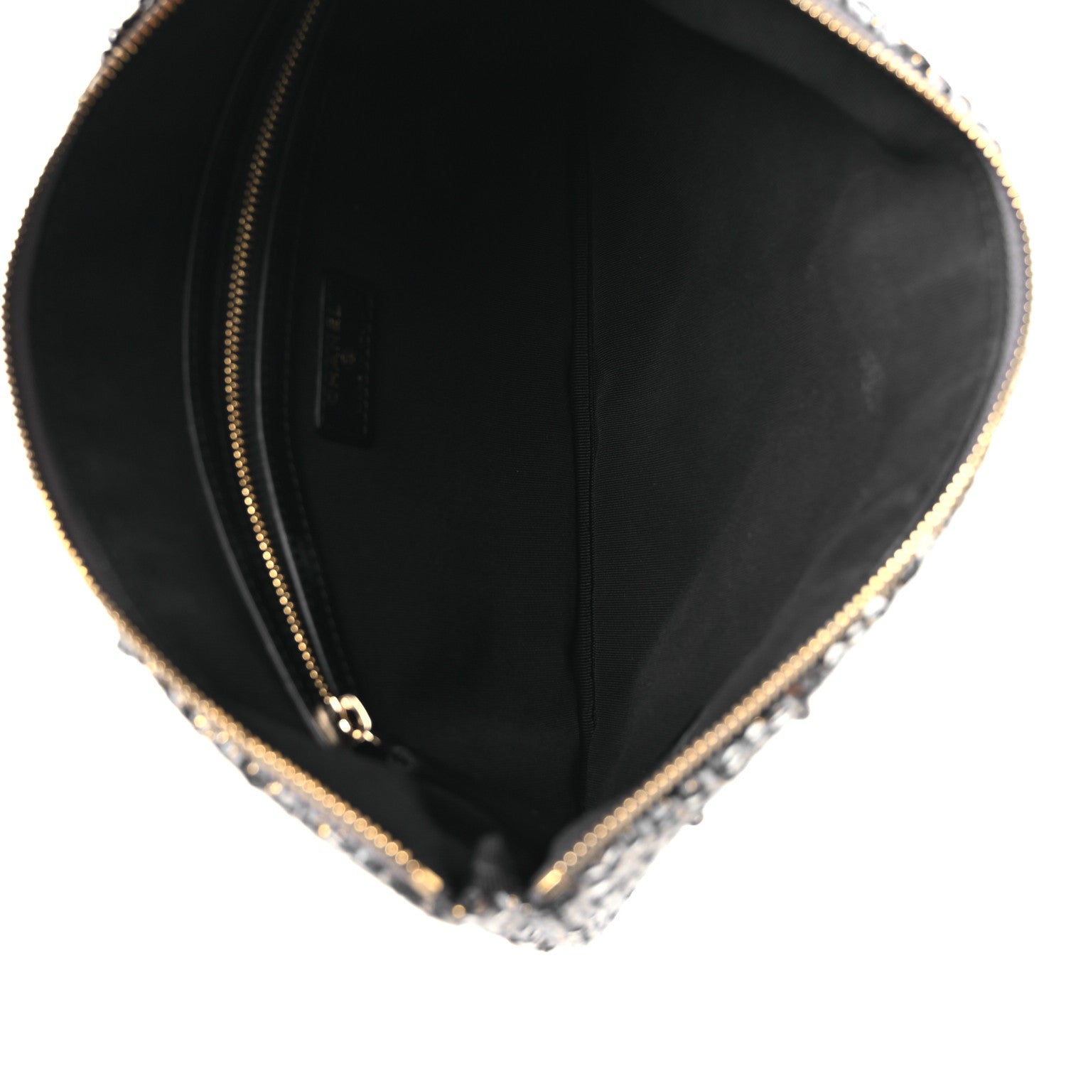 Chanel Sequins Medium 19 Pouch Silver 5 of 13