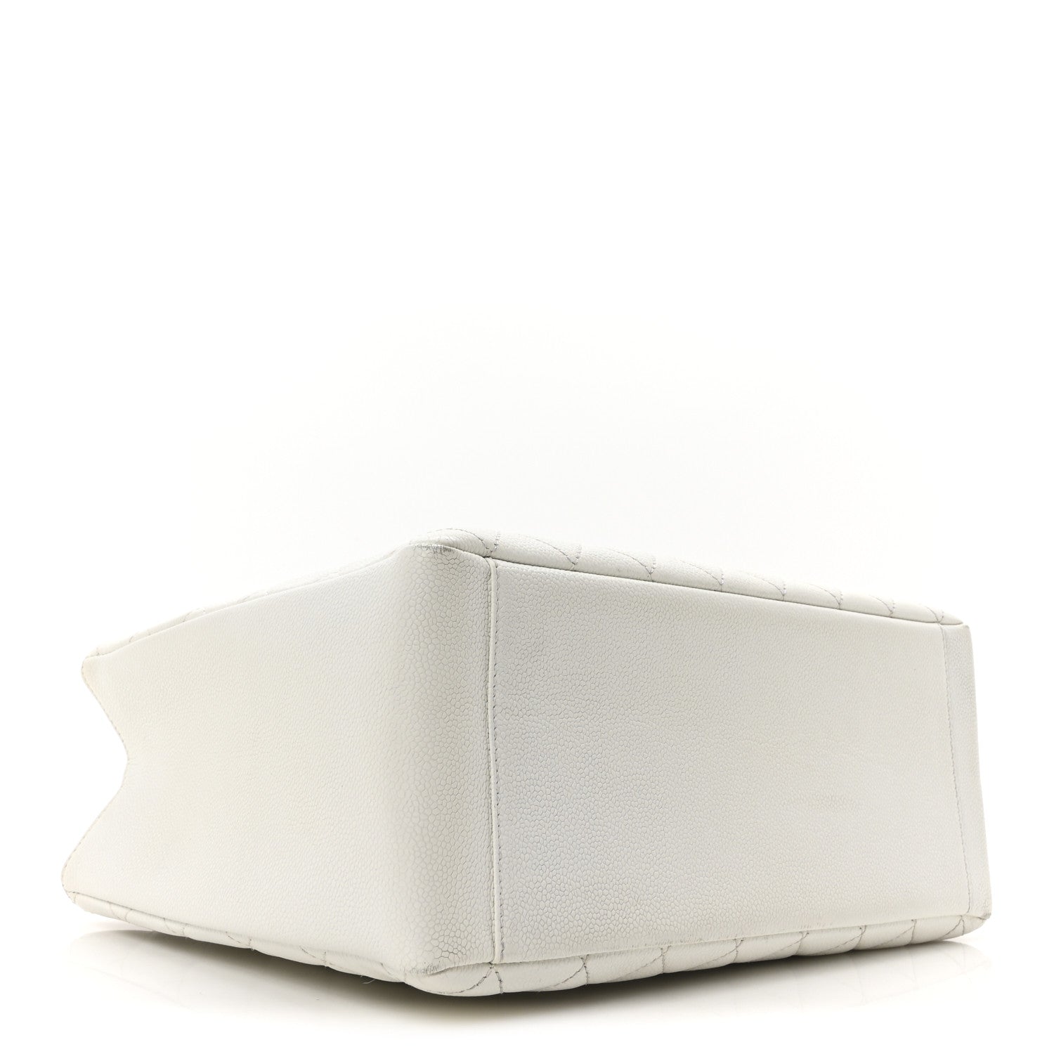 Chanel Caviar Quilted Grand Shopping Tote GST White 4 of 11