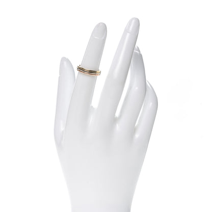 Cartier 18K Pink White Yellow Gold 3.5mm Trinity Wedding Band Ring 49 4.75 2 of 4