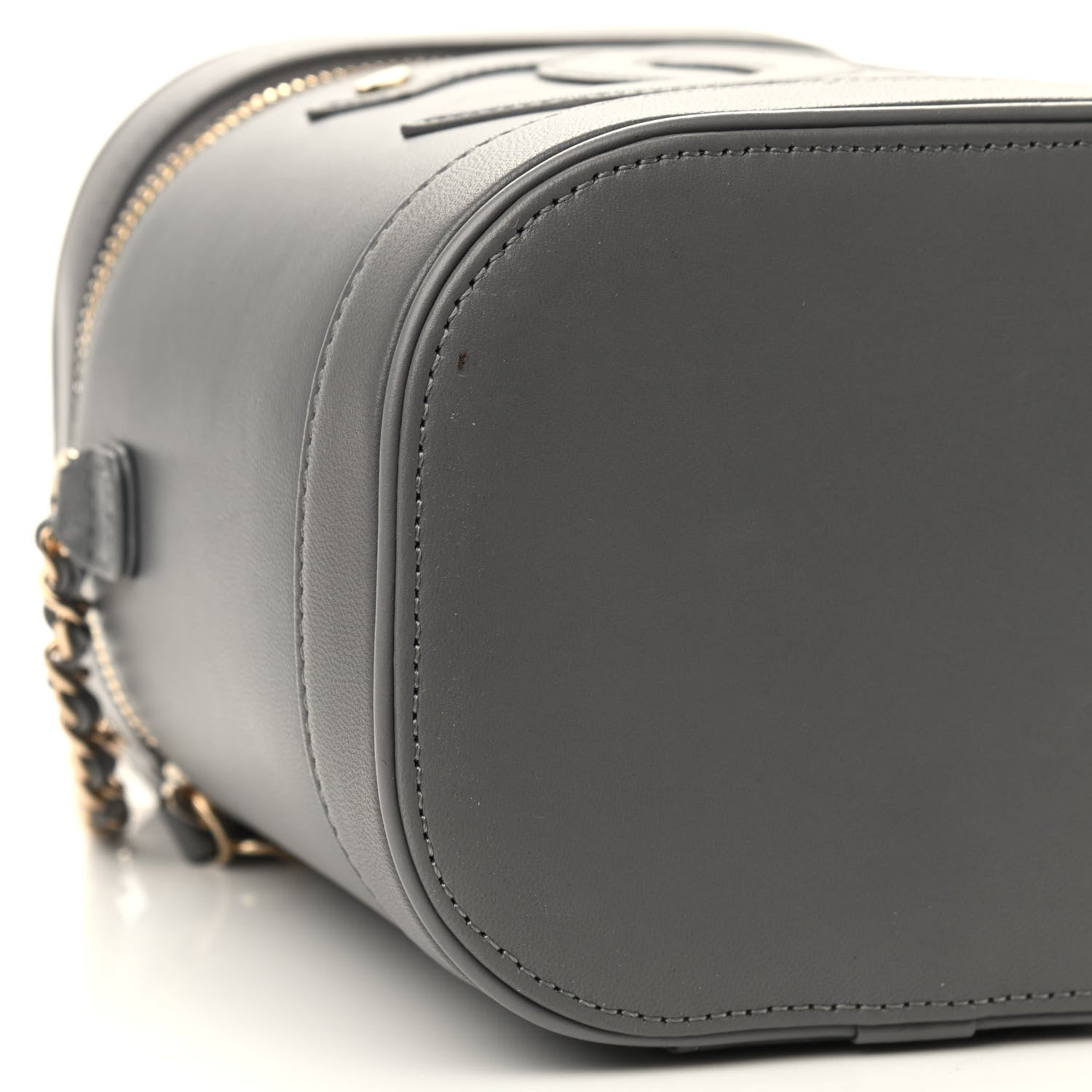 Chanel Lambskin Timeless Vanity Cosmetic Case Grey 8 of 10