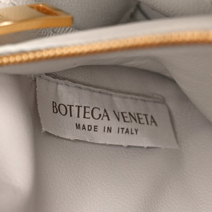 Bottega Veneta Lambskin Maxi Intreccio Padded Chain Cassette Crossbody Bag White 7 of 13