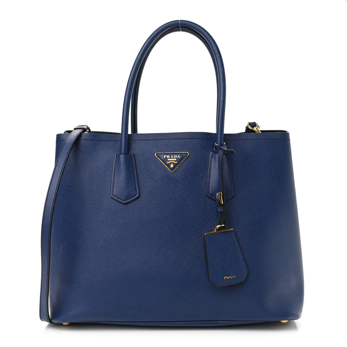 Saffiano Cuir Medium Double Bag Inchiostro