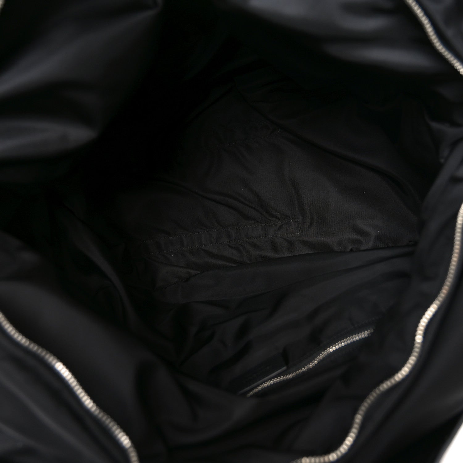 Salvatore Ferragamo Nylon Calfskin Cut Out Duffle Bag Black 4 of 9