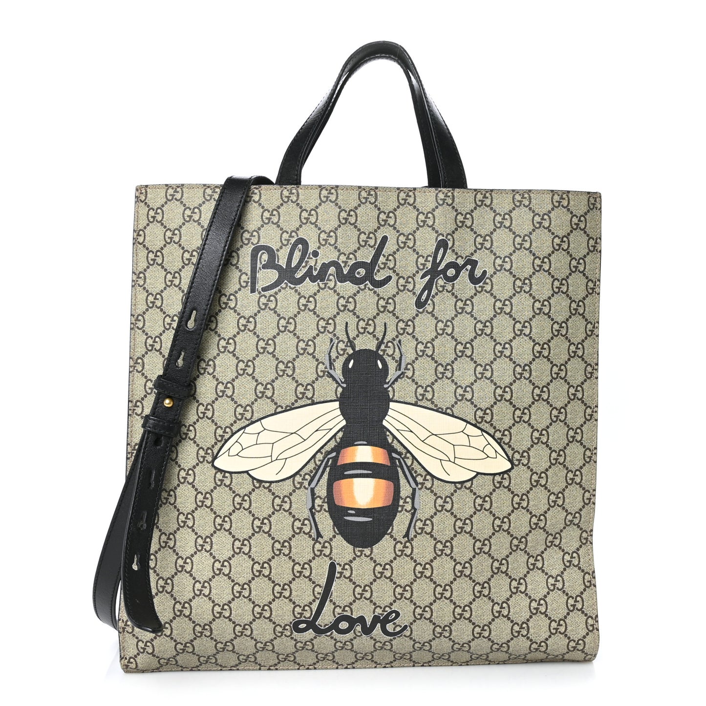 GG Supreme Monogram Blind for Love Vertical Tote