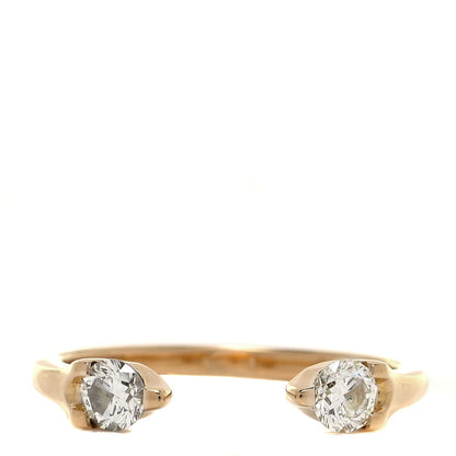 Anita Ko 18K Rose Gold Diamond Orbit Split Ring 53 6.5 1 of 5