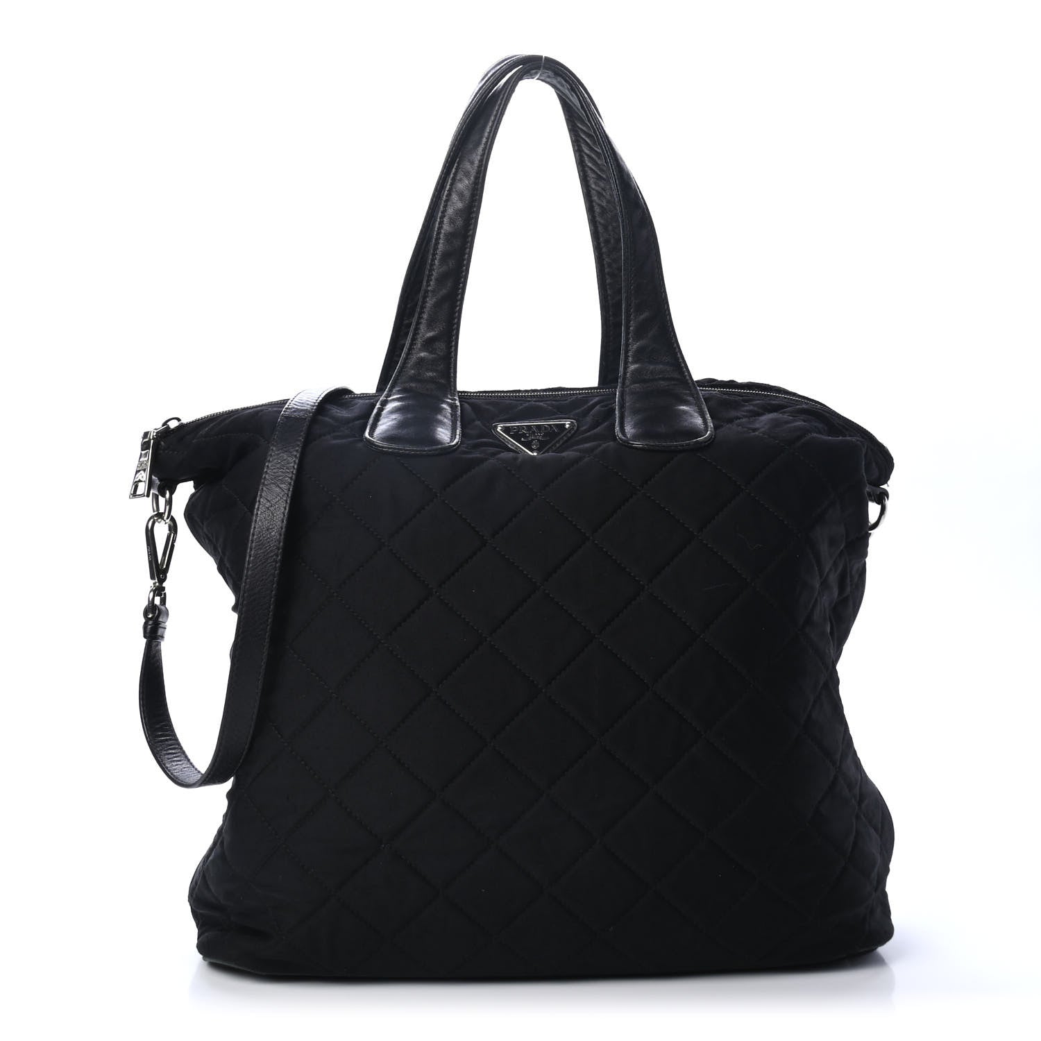 Prada Tessuto Nylon Quilted Shopping Tote Black 1 of 5