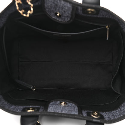 Chanel Lurex Boucle Medium Deauville Tote Black 5 of 10