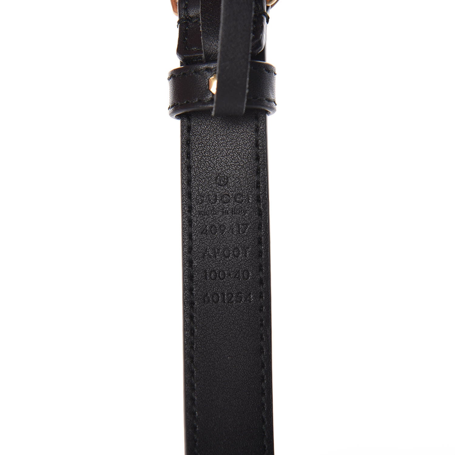 Gucci Calfskin Double G 20mm Belt 100 40 Black 4 of 6