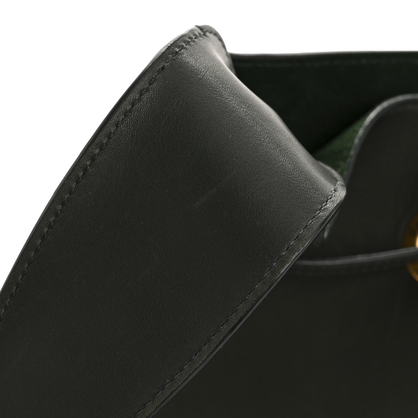 Calfskin Medium Paris VII Flat Hobo New Vert Fonce