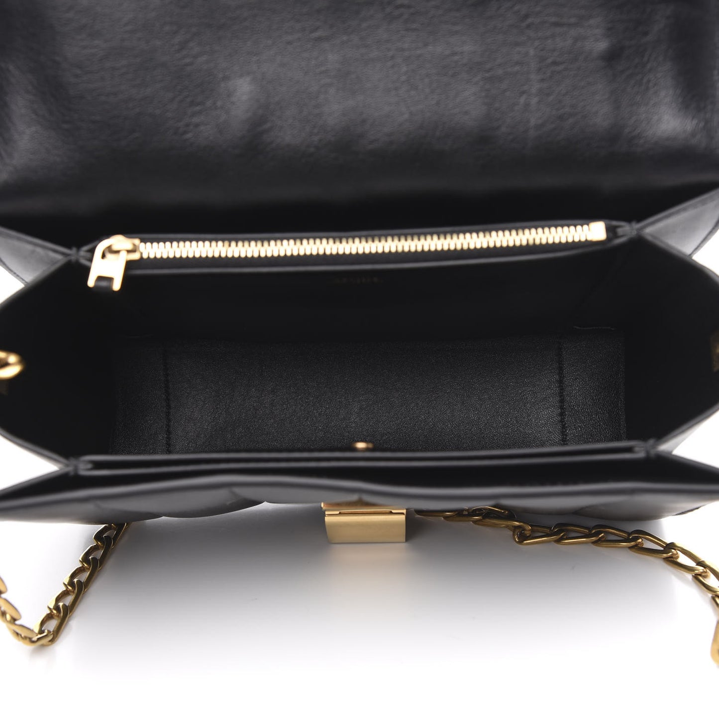 Lambskin Quilted Shoulder Bag Black