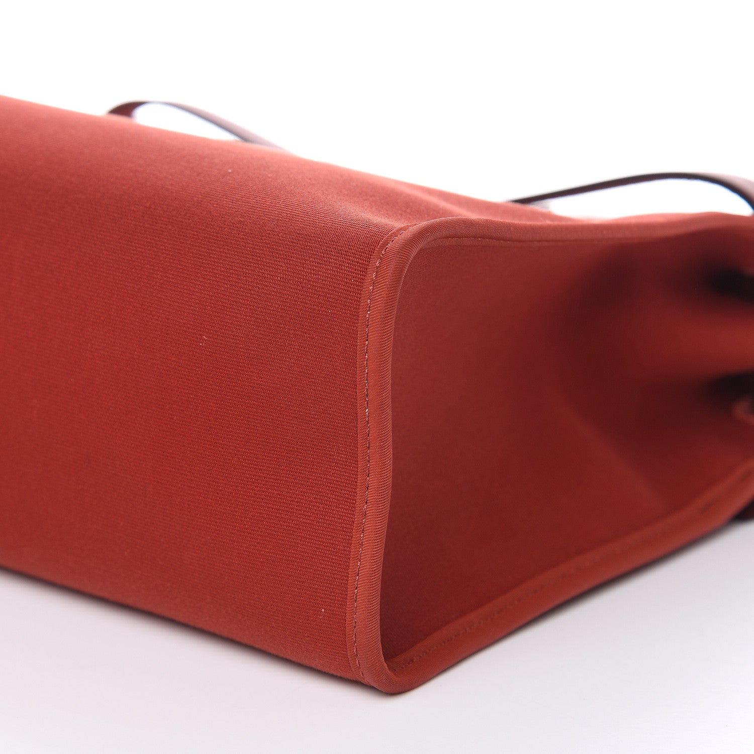 Hermes Vache Hunter Toile Herbag Zip 31 PM Rouge Grenat Rouge H 10 of 11
