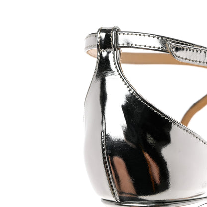Christian Louboutin Dentelle Jacquard Strass Twistissima 85 Pumps 39.5 Silver 8 of 11