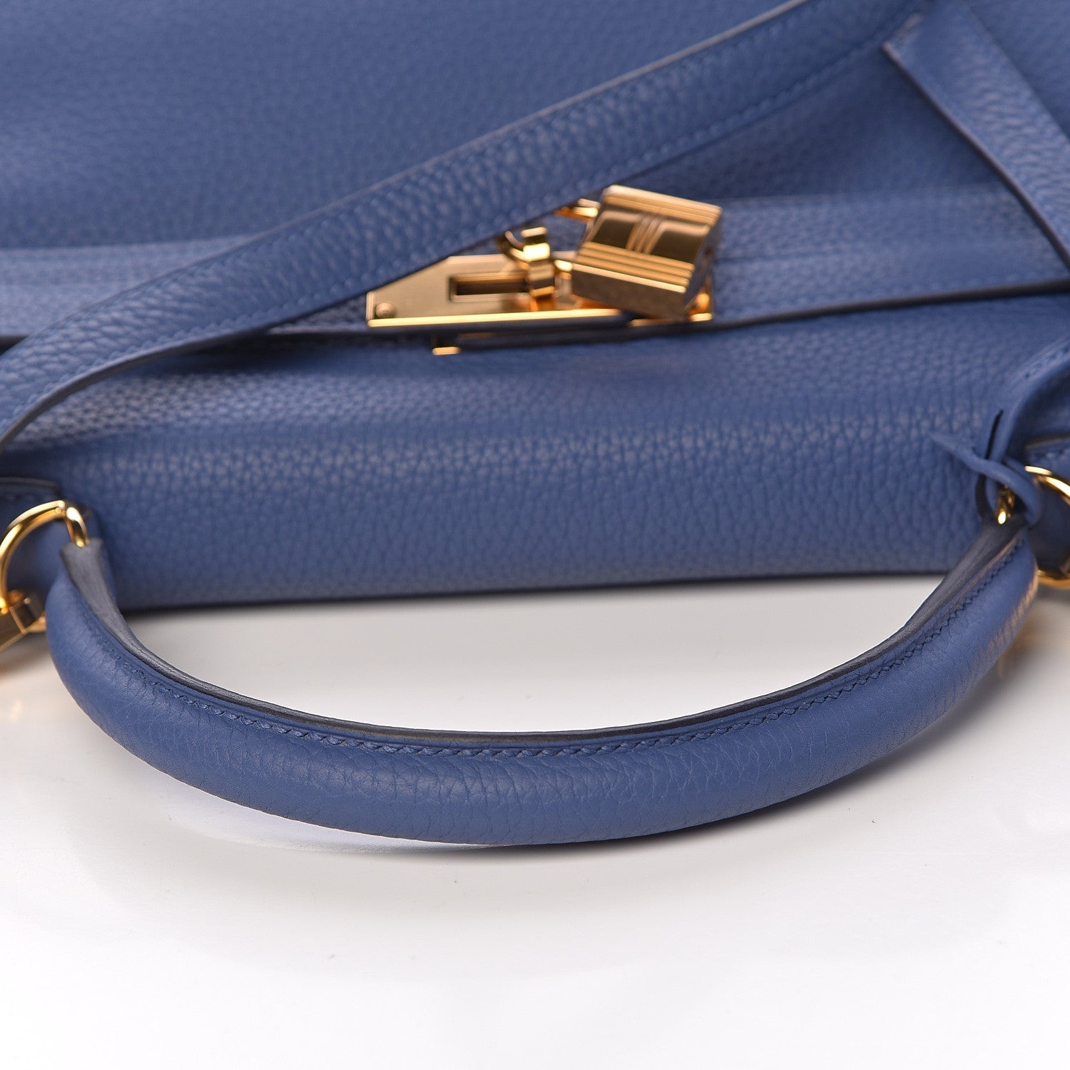 Hermes Taurillon Clemence Kelly Retourne 32 Bleu Brighton 36 of 42