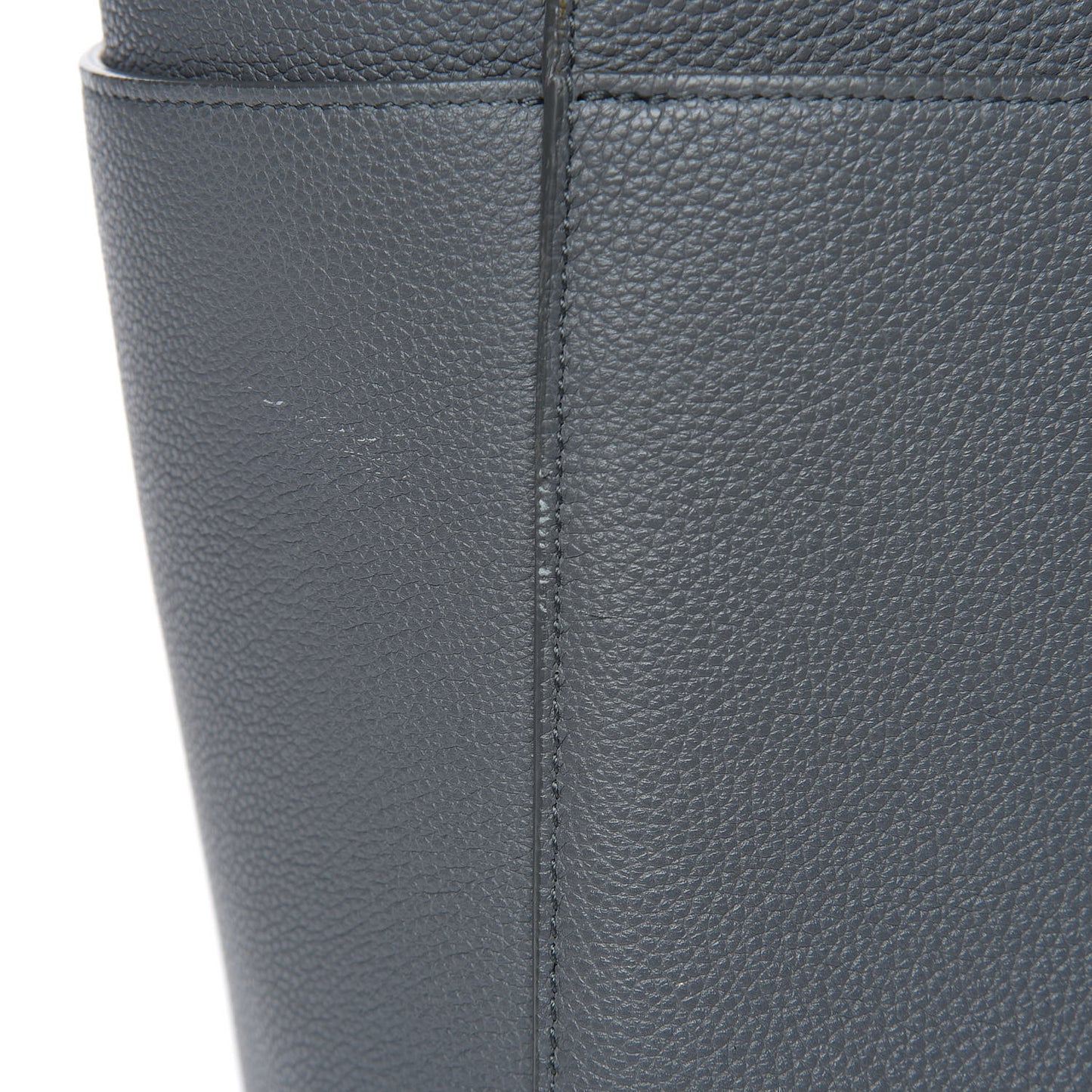 Soft Grained Calfskin Sangle Bucket Bag Kohl