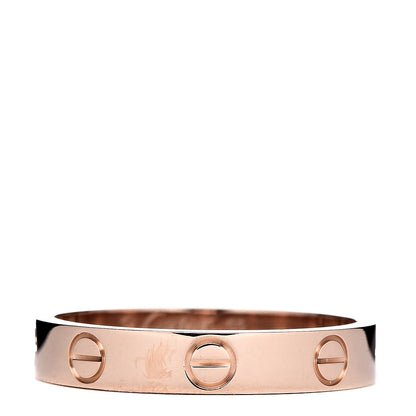 Cartier 18K Pink Gold 3.5mm LOVE Wedding Band Ring 55 7.25 3 of 5