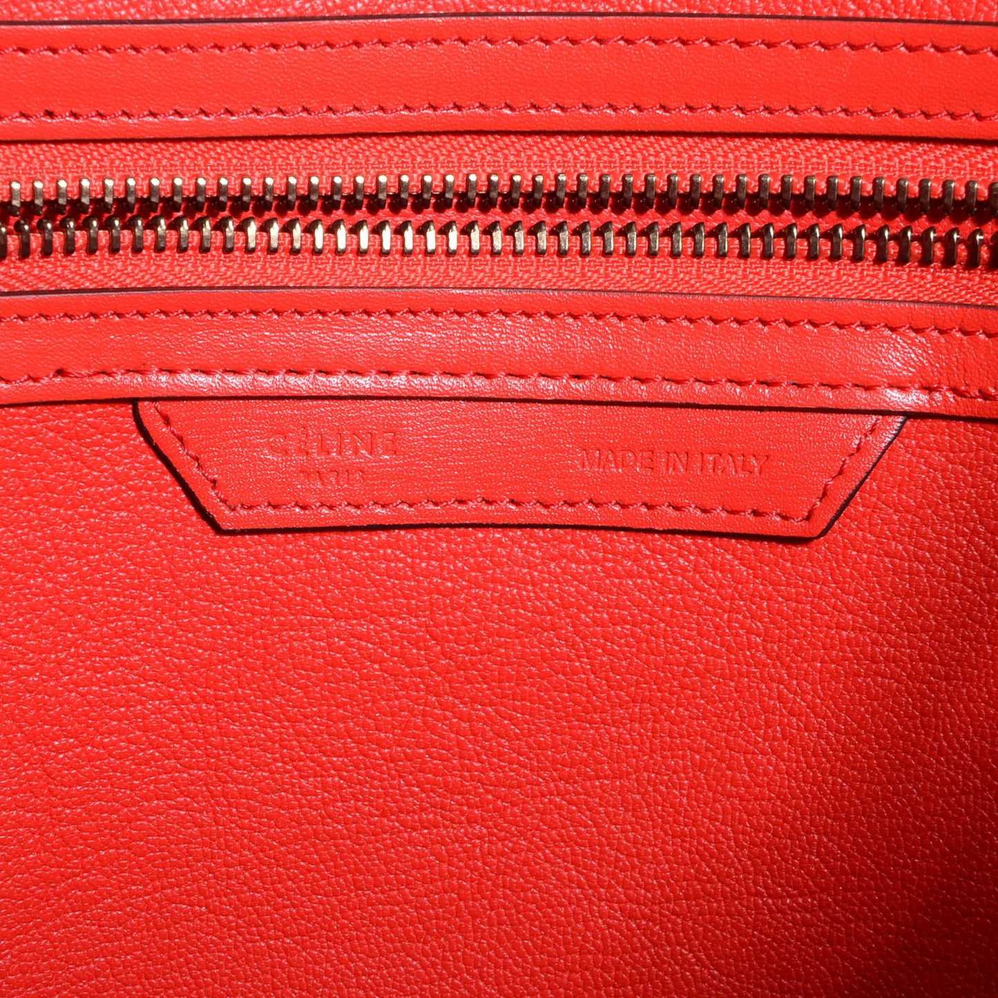 Palmelato Leather Mini Luggage Bag Vermillion
