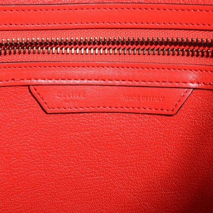 Celine Palmelato Leather Mini Luggage Bag Vermillion 8 of 9
