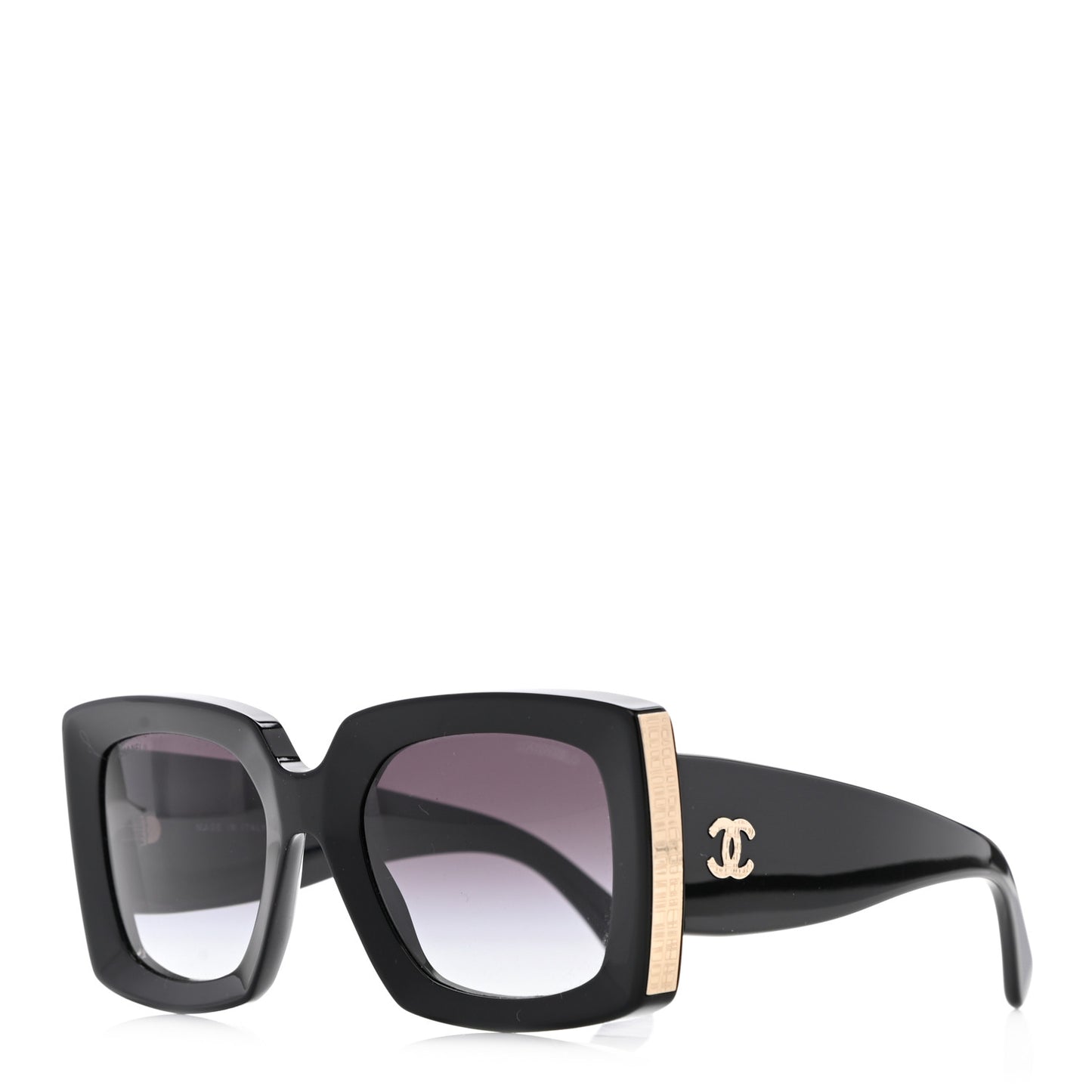 Acetate Rectangle Sunglasses 5435 Black