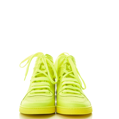 Gucci Calfskin Coda High Top Sneakers 39 Giallo Fluo 2 of 10