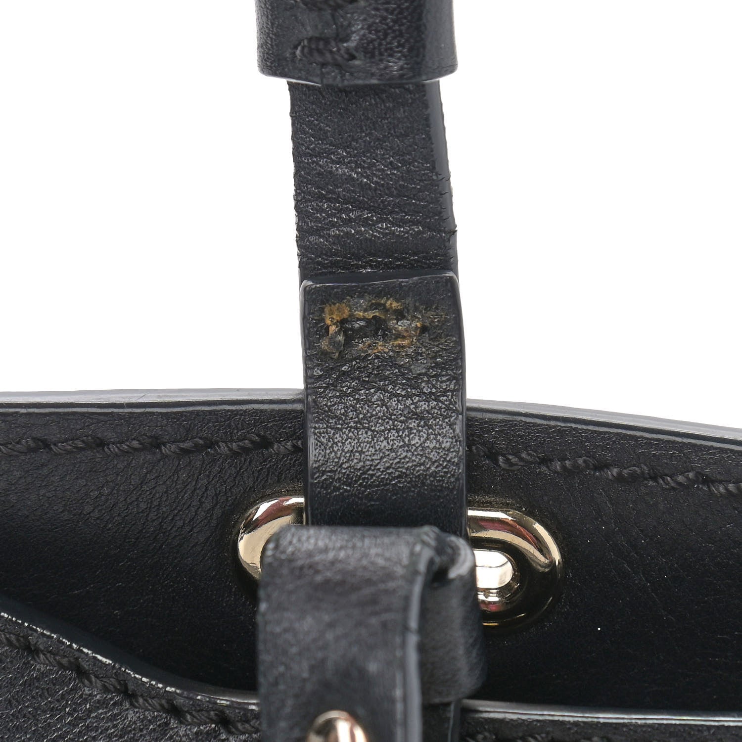 Valentino Garavani Vitello Small Rockstud Tote Black 10 of 11