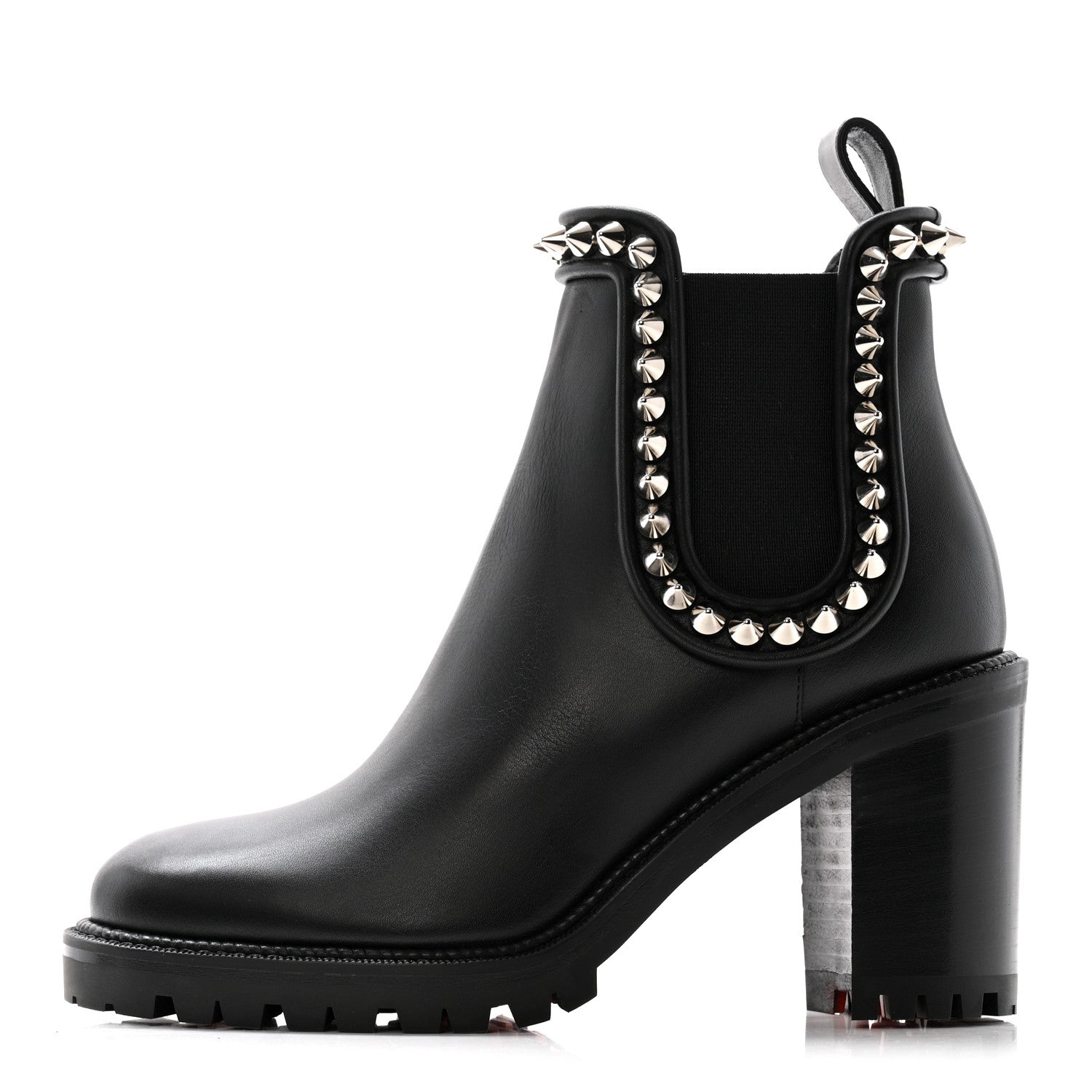 Christian Louboutin Nappa Spiked Capahutta 70 Chelsea Boots 36 Black 1 of 9