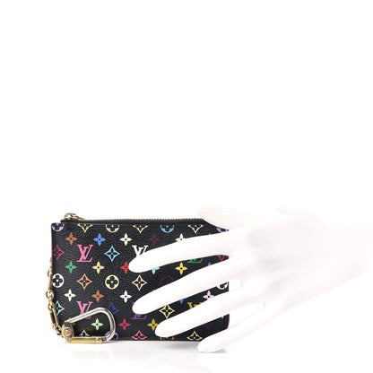 Louis Vuitton Monogram Multicolor Key Pouch Black Grenade 2 of 10