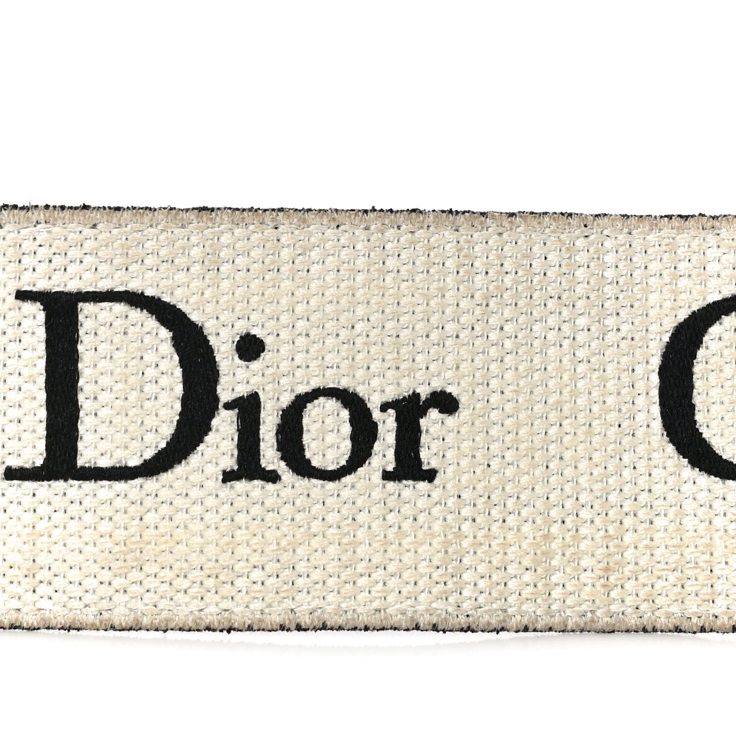 Christian Dior Canvas Embroidered Shoulder Strap Black 10 of 12