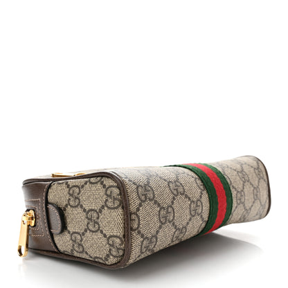 Gucci GG Supreme Monogram Web Small Ophidia Belt Bag 85 34 Dark Brown 3 of 10