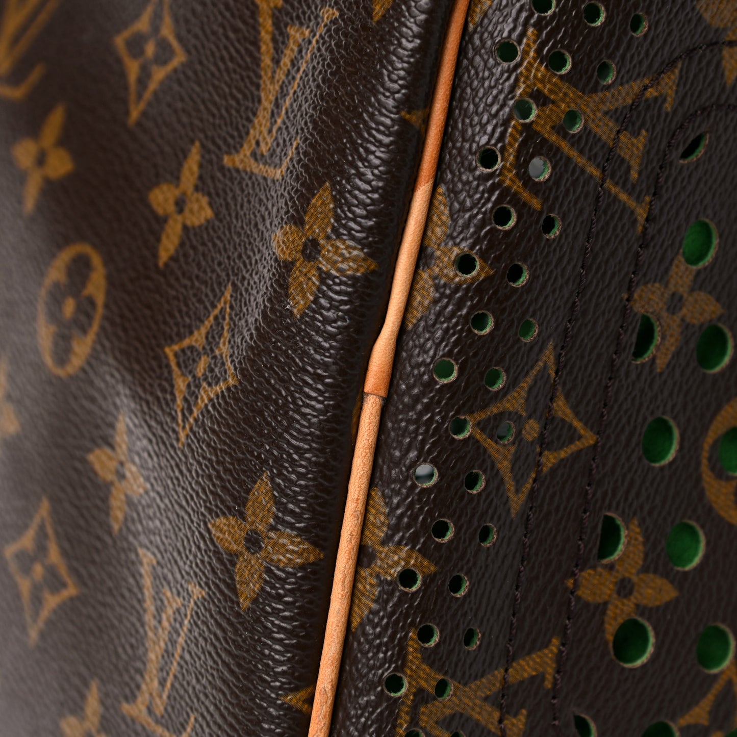 Monogram Perforated Speedy 30 Green