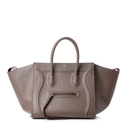 Celine Grained Calfskin Medium Phantom Luggage Taupe 1 of 12