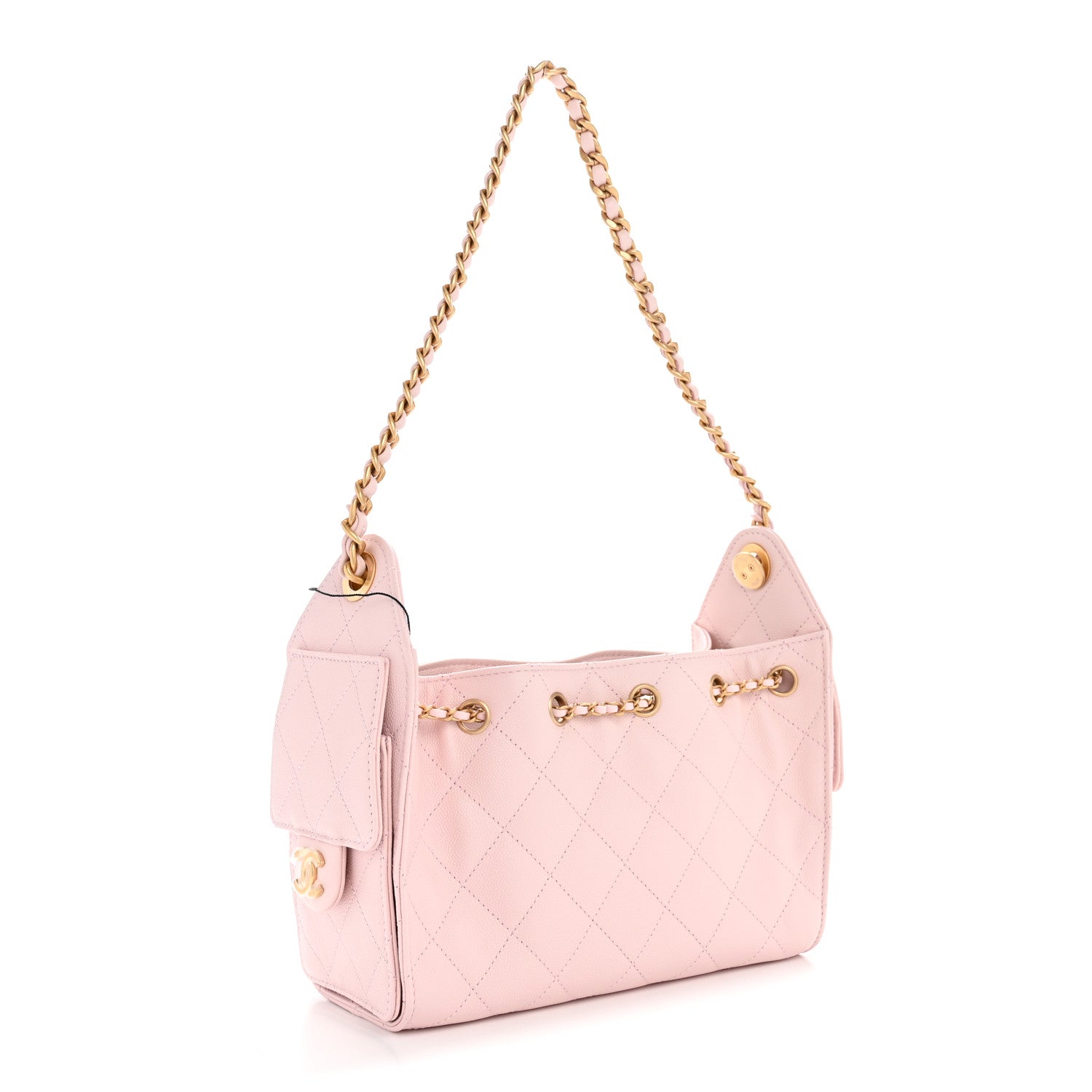 Chanel Caviar Quilted Mini Chanel 25 Handbag Light Pink 3 of 10