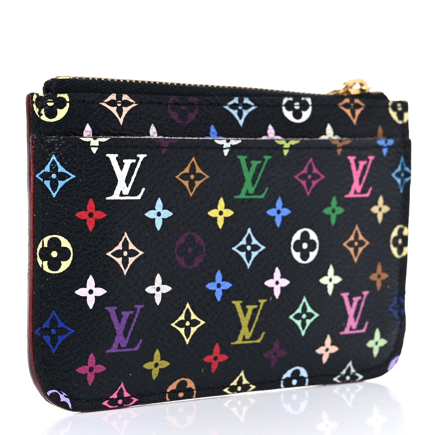 Louis Vuitton Monogram Multicolor Key Pouch Black Grenade 3 of 10