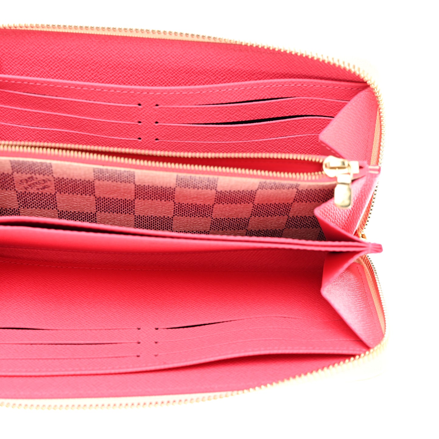 Damier Azur 2023 Christmas Animation Sailing Vivienne Zippy Wallet Dragon Fruit Pink